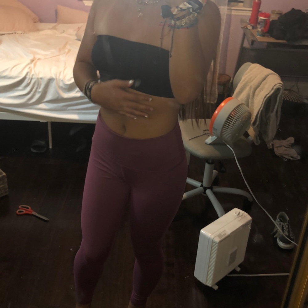 purple leggings